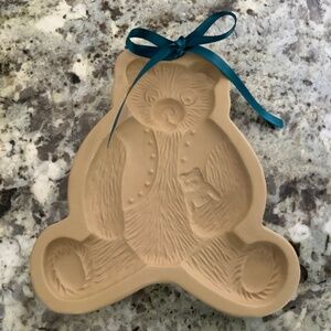 Brown Bag Cookie Art Teddy Bear Ceramic Mold
